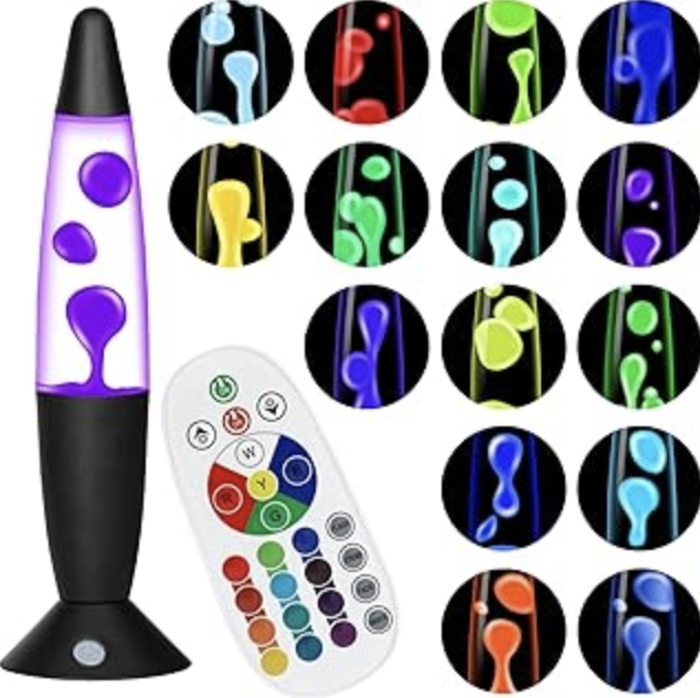 Lava Lampe mit Farbwechsel und Fernbedienung